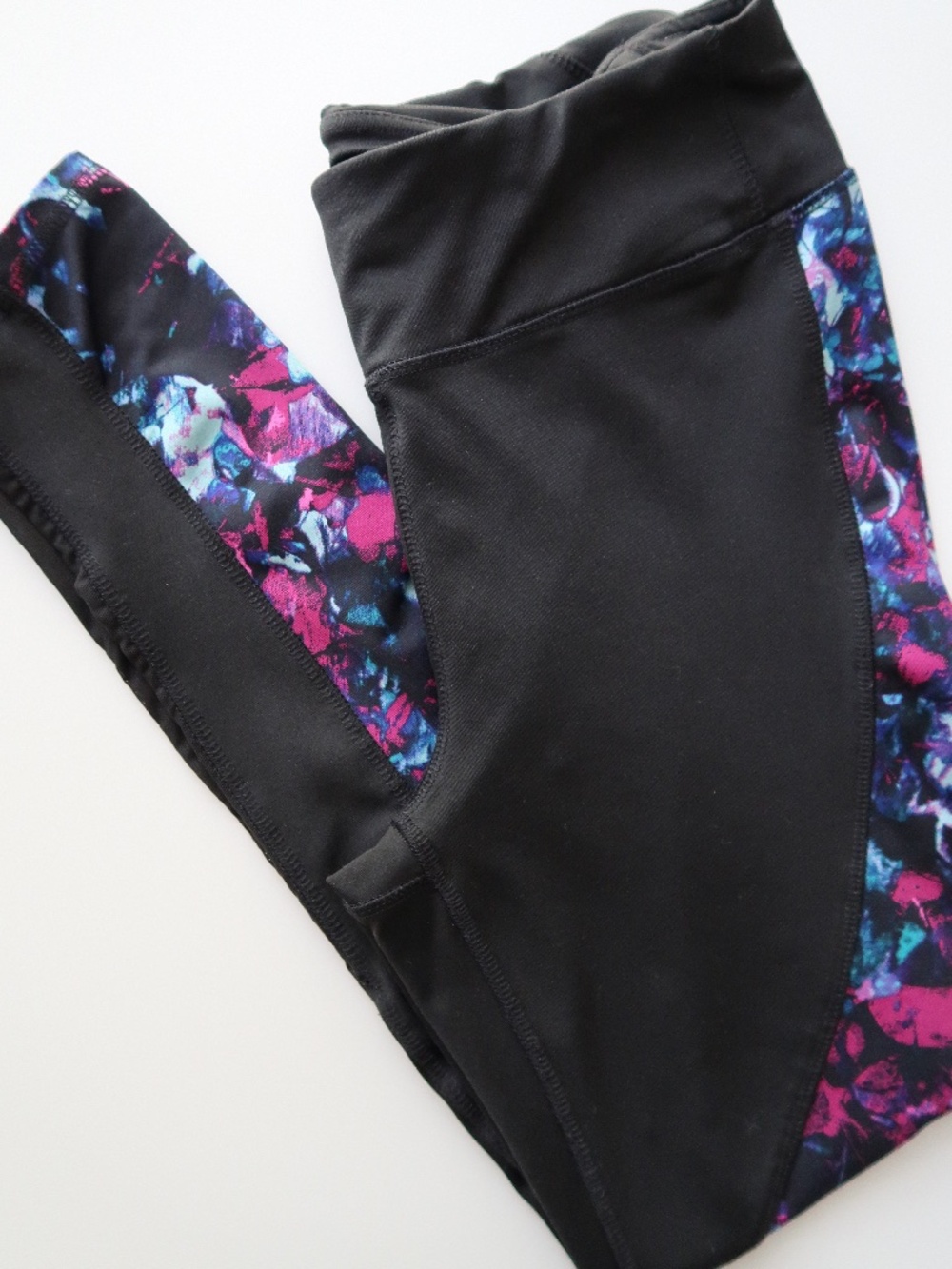 Metaphor Black Mesh Panel Workout Leggings | Size Medium